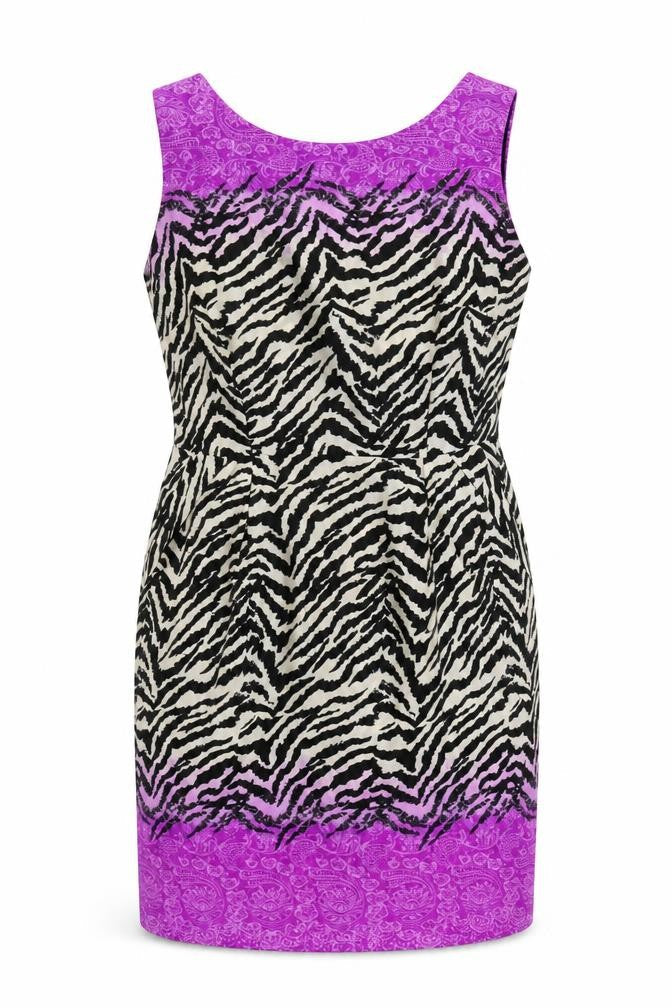 Wallis Womens Multicoloured Animal Print Polyester Shift  Size 14  Round Neck Zip