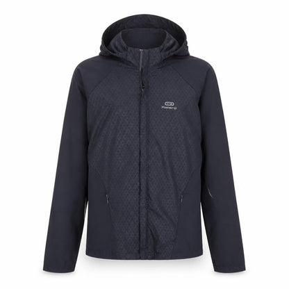 Front view of Kaleji women’s grey windbreaker jacket, size UK 6