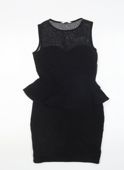 Miss Selfridge Womens Black   Mini  Size 10  Round Neck