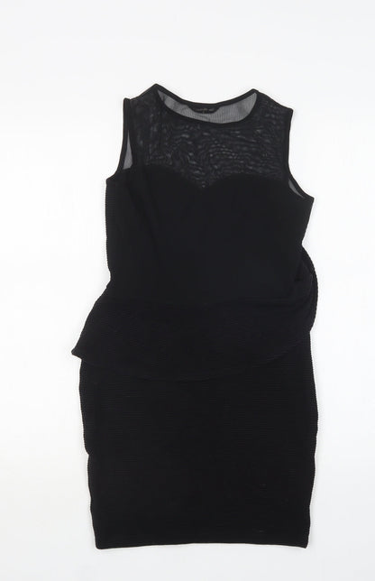 Miss Selfridge Womens Black   Mini  Size 10  Round Neck