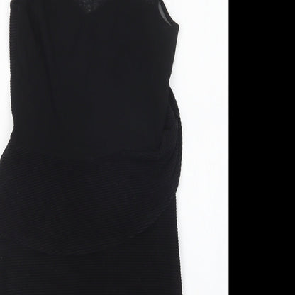Miss Selfridge Womens Black   Mini  Size 10  Round Neck