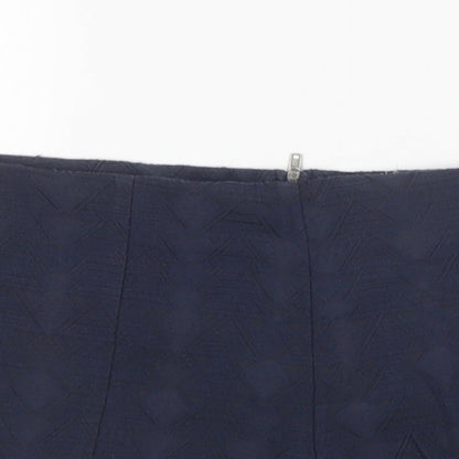Staring at Stars Womens Blue Argyle/Diamond Cotton Hot Pants Shorts Size L L3 in Regular