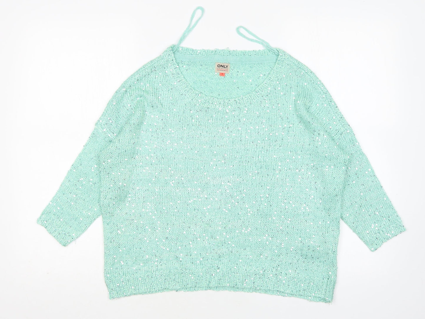 Womens UK Size M Only Green Pullover Jumper