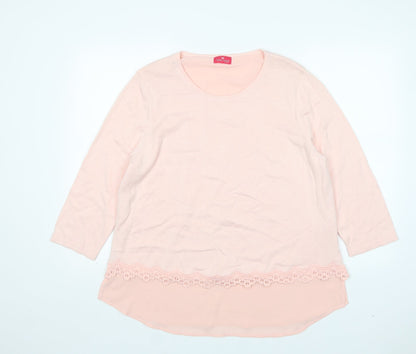 Womens UK Size L Together Pink Pullover Jumper