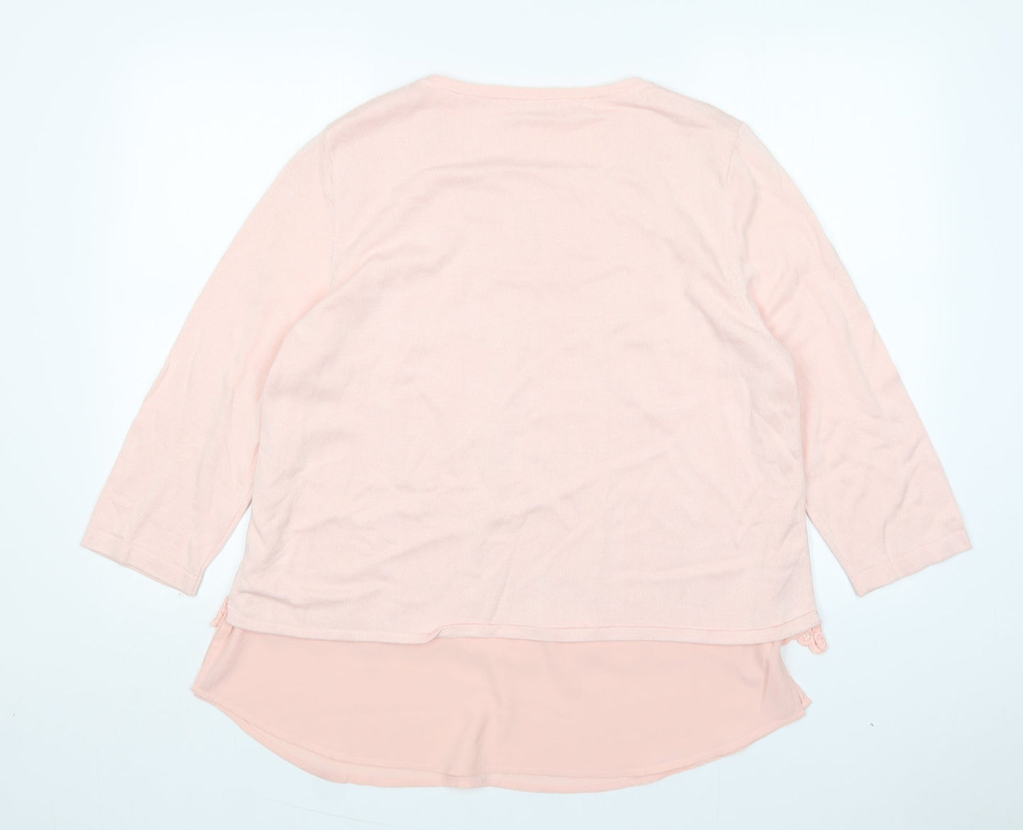 Womens UK Size L Together Pink Pullover Jumper