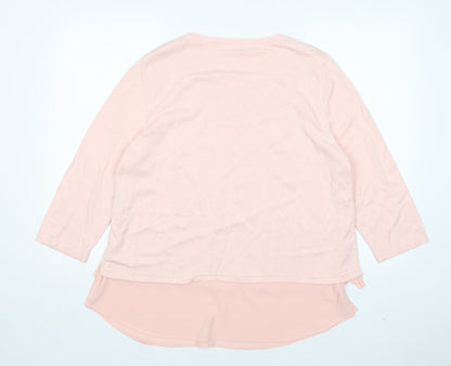Womens UK Size L Together Pink Pullover Jumper