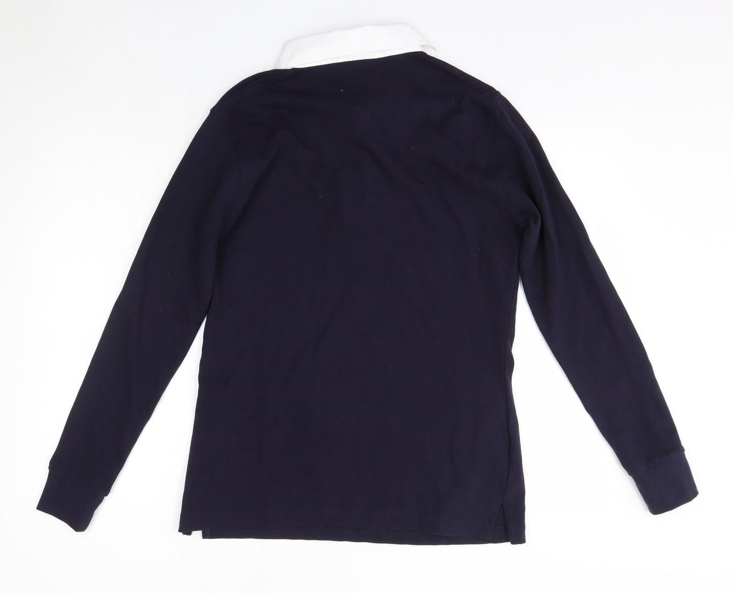 Front Row Womens Blue Collared  100% Cotton Pullover Jumper Size L