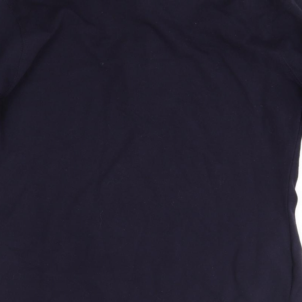 Front Row Womens Blue Collared  100% Cotton Pullover Jumper Size L