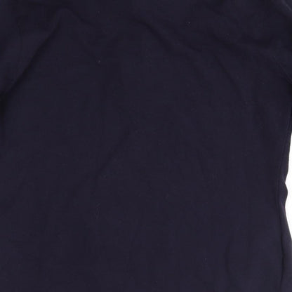 Front Row Womens Blue Collared  100% Cotton Pullover Jumper Size L