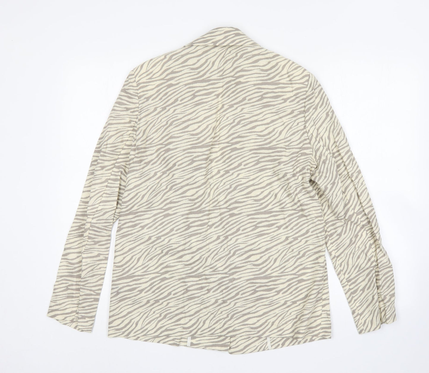 George Womens Multicoloured Animal Print Viscose Jacket Blazer Size 10