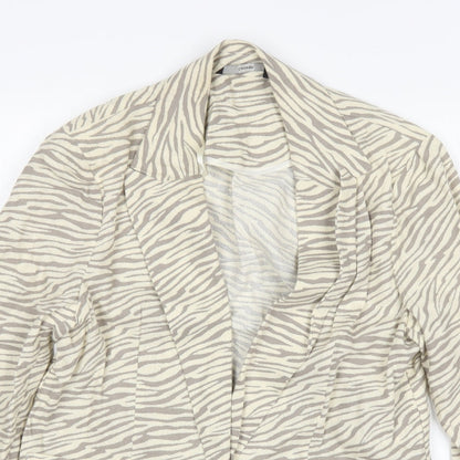 George Womens Multicoloured Animal Print Viscose Jacket Blazer Size 10