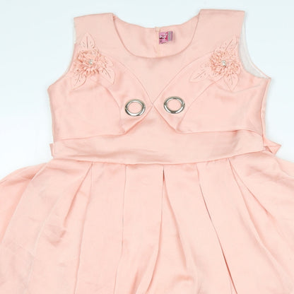 Saimon Collection Womens Pink   Fit & Flare  Size 10  Round Neck