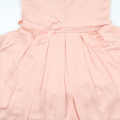 Saimon Collection Womens Pink   Fit & Flare  Size 10  Round Neck