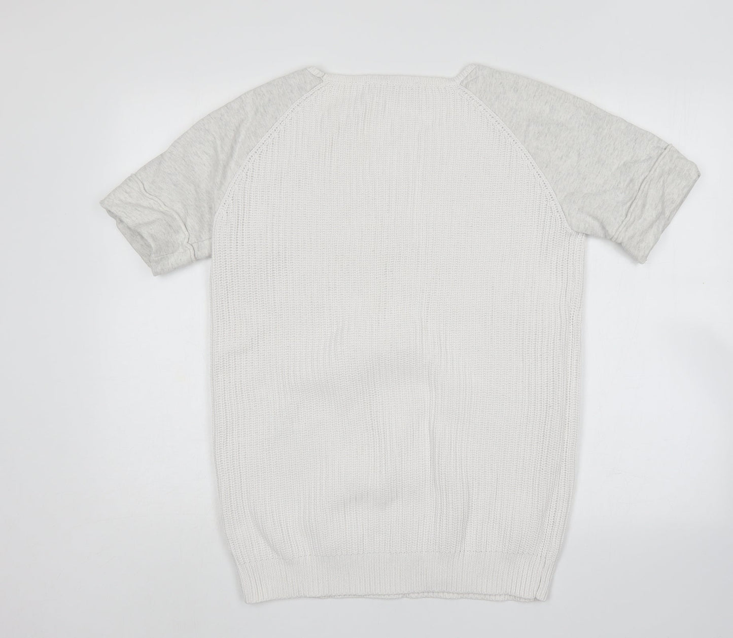 French Connection Mens Multicoloured Round Neck  Cotton Pullover Jumper Size S