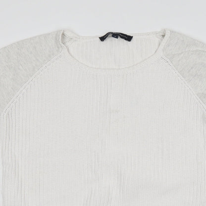 French Connection Mens Multicoloured Round Neck  Cotton Pullover Jumper Size S