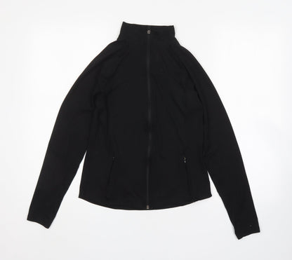 Additional front view of Primark women’s black polyester full zip sweatshirt, size XS