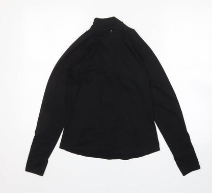 Back view of Primark women’s black polyester full zip sweatshirt, size XS