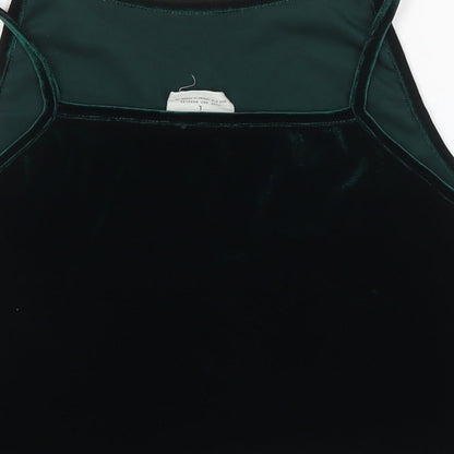 Womens UK Size L Pins & Needles Green Cropped Tank