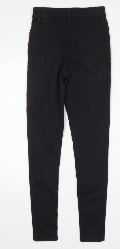 F&F Womens Black  Cotton Skinny Jeans Size 6 L30 in Regular