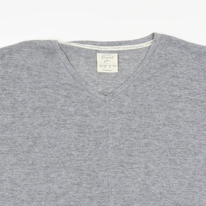 Primark Womens Grey V-Neck  Polyester Pullover Jumper Size S