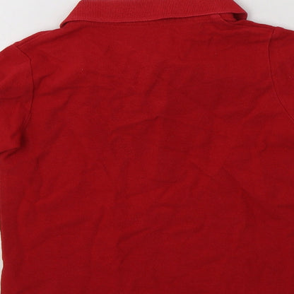 Matalan Boys Red  Cotton Basic Dress Shirt Size 4 Years Collared Button - School Wear