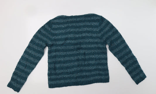 Womens UK Size 16 M&Co Green Pullover Jumper