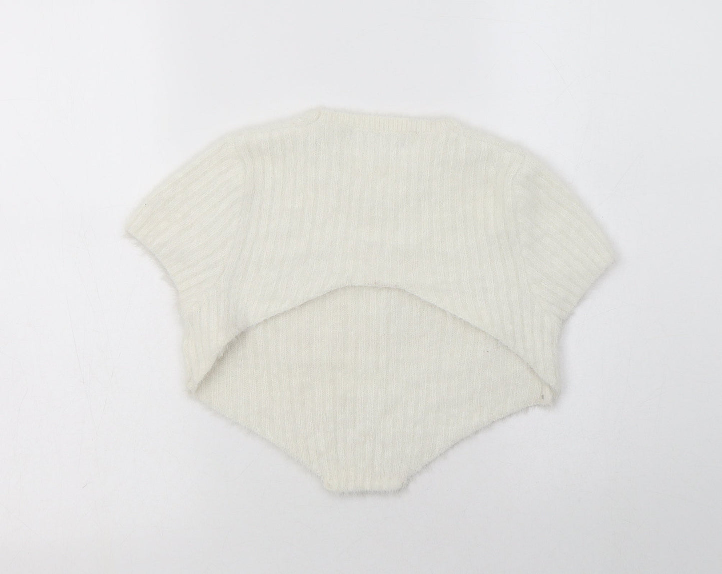 Womens UK Size 10 Missguided White Pullover Jumper