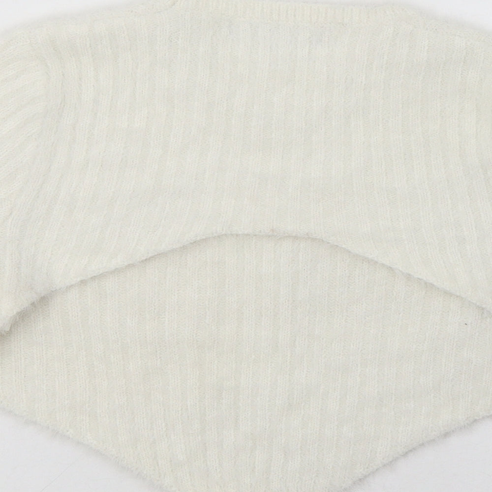 Womens UK Size 10 Missguided White Pullover Jumper