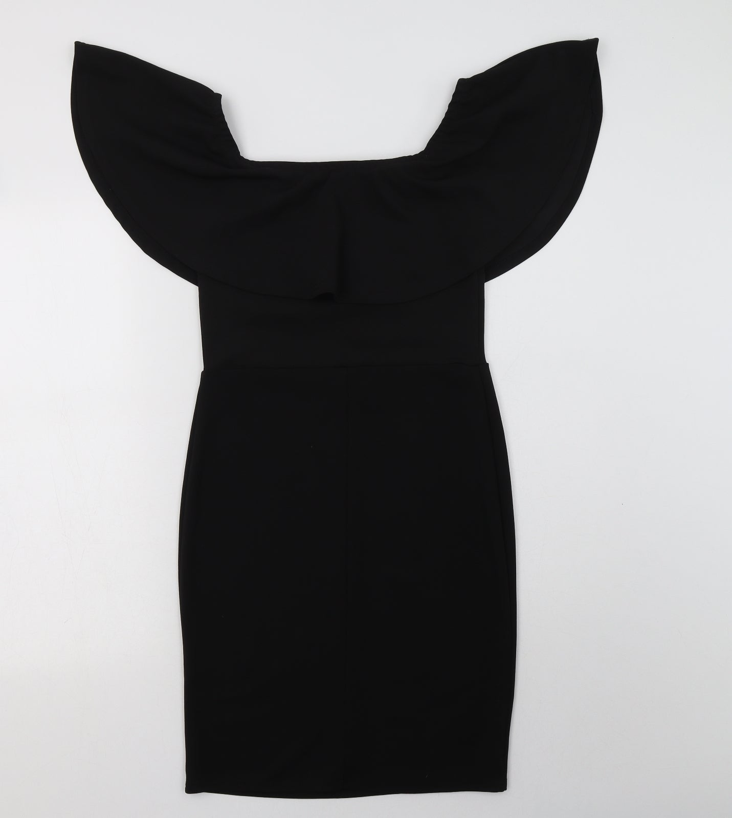 Primark Womens Black  Polyester Bodycon  Size 8  Off the Shoulder