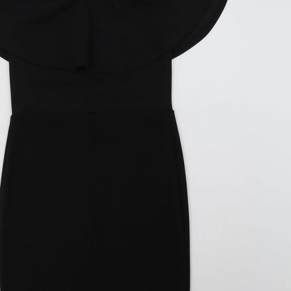 Primark Womens Black  Polyester Bodycon  Size 8  Off the Shoulder