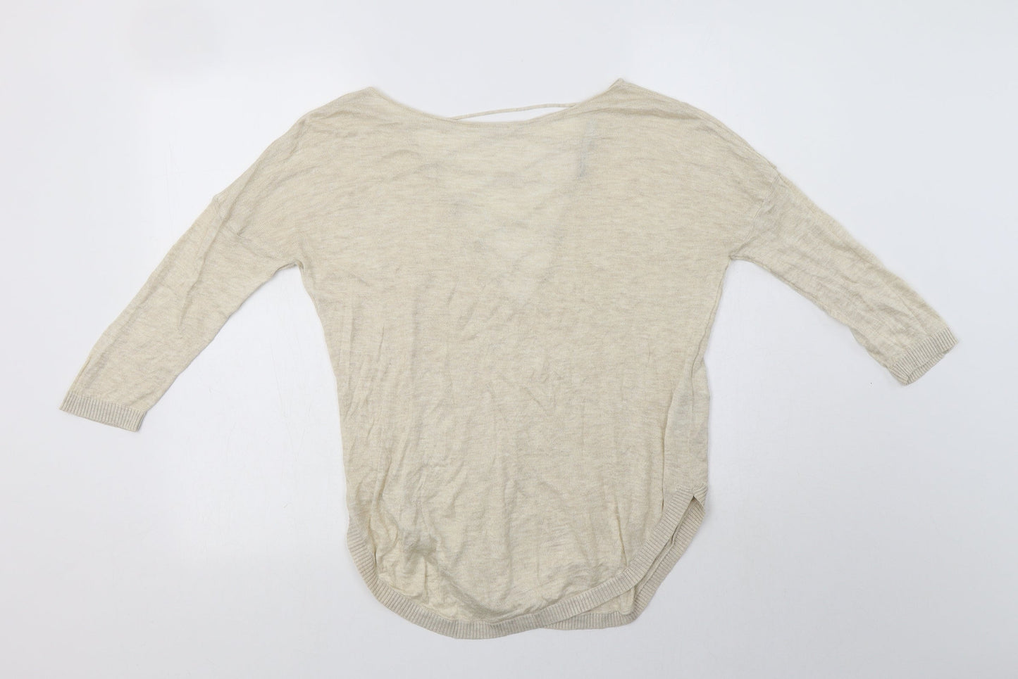 Womens UK Size S Only Beige Pullover Jumper