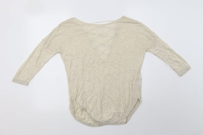 Womens UK Size S Only Beige Pullover Jumper