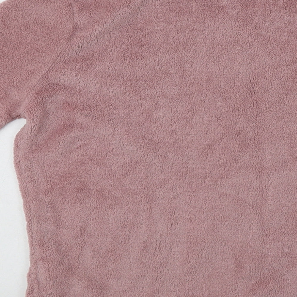 Brand and care label for Primark women’s pink polyester top pyjama top, size UK 10, - sequin detail