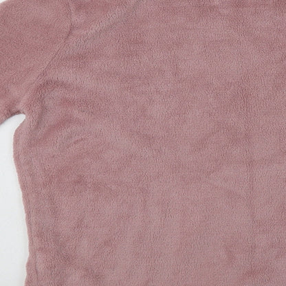 Brand and care label for Primark women’s pink polyester top pyjama top, size UK 10, - sequin detail