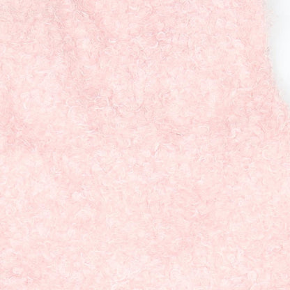 H&M Girls Pink   Gilet Waistcoat Size 12-13 Years   - Looped thread look Pale pink