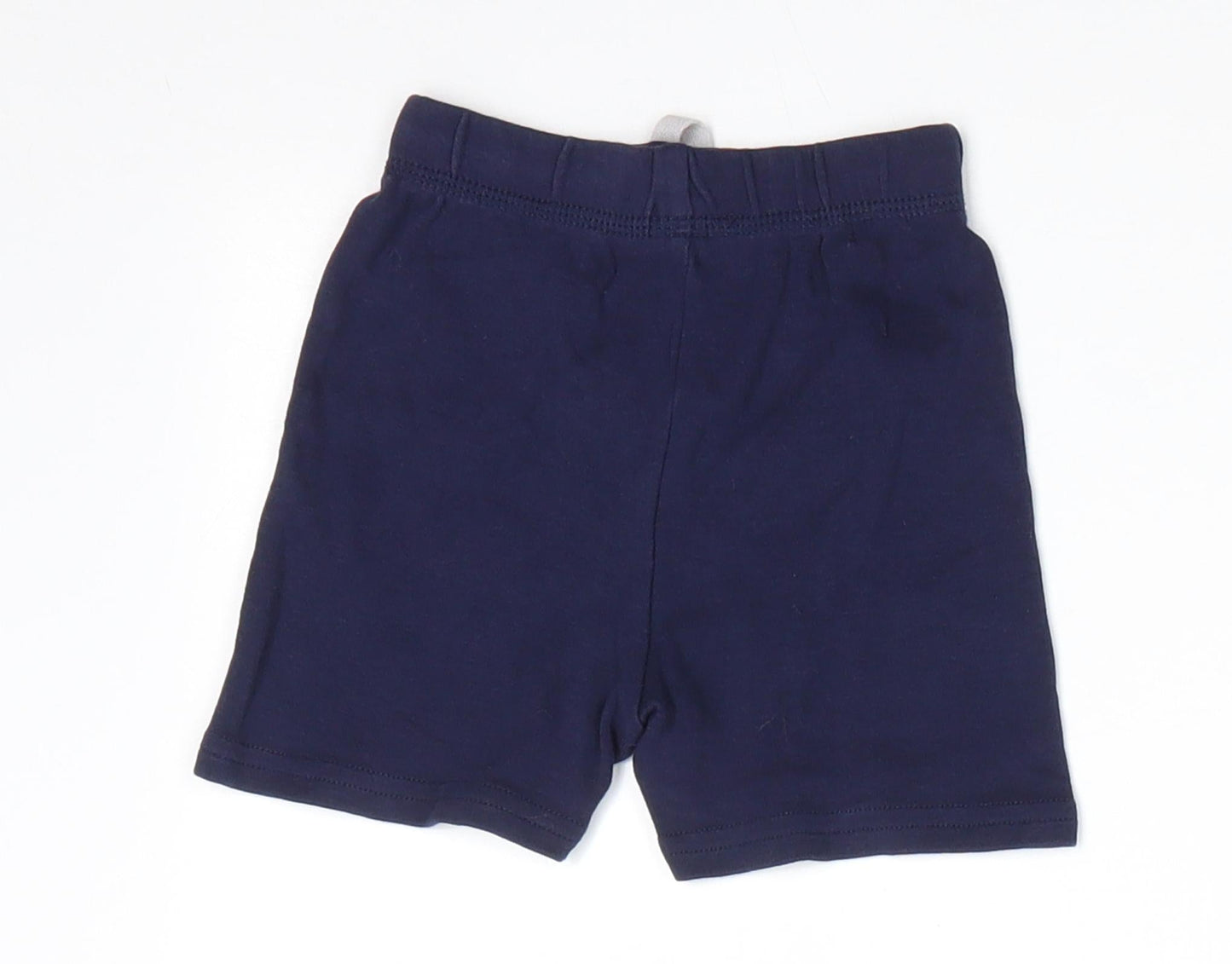 George Boys Blue  Cotton Sweatpants Trousers Size 6-9 Months   - Dark Navy