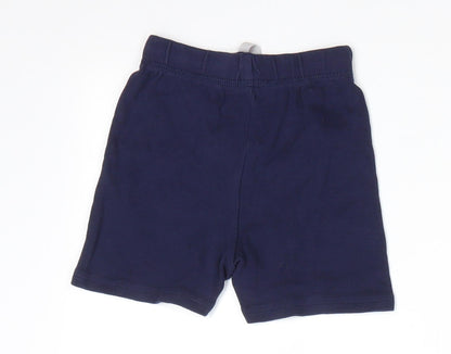 George Boys Blue  Cotton Sweatpants Trousers Size 6-9 Months   - Dark Navy