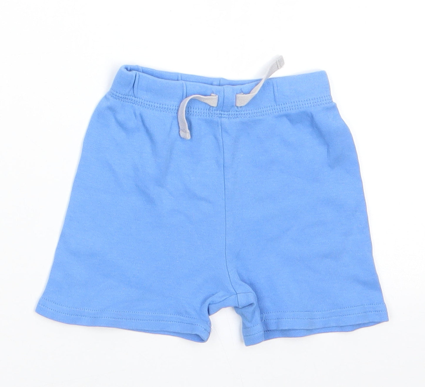 George Boys Blue  Cotton Sweatpants Trousers Size 6-9 Months   - Sky Blue