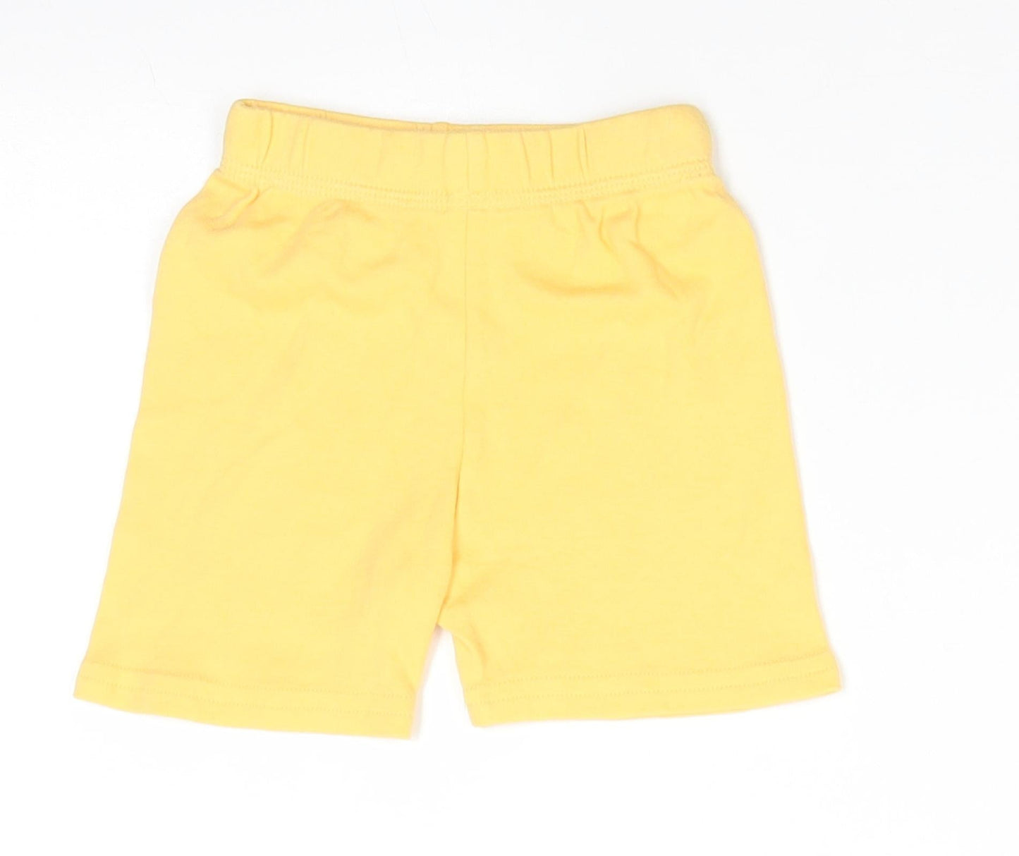 George Baby Yellow  Cotton Cropped Trousers Size 6-9 Months   - Shorts
