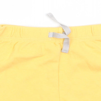 George Baby Yellow  Cotton Cropped Trousers Size 6-9 Months   - Shorts