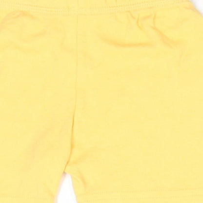 George Baby Yellow  Cotton Cropped Trousers Size 6-9 Months   - Shorts