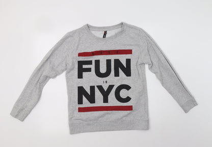 FB Sister Womens Grey  Cotton Pullover Sweatshirt Size M   - NYC