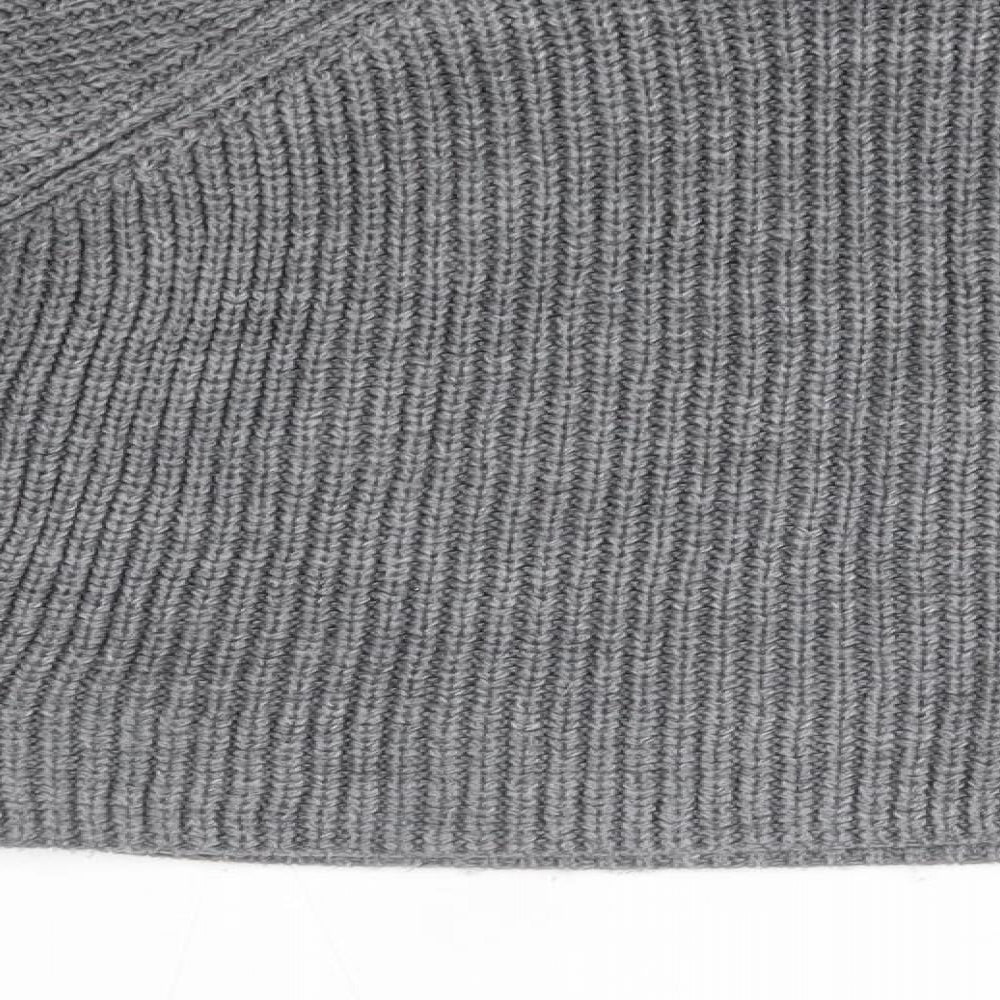 Primark Womens Grey Round Neck  Acrylic Pullover Jumper Size XS
