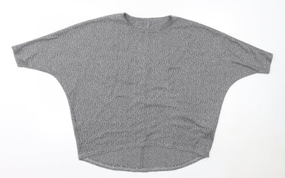 Womens UK Size L New Look Grey Pullover Jumper