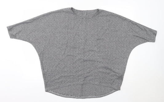 Womens UK Size L New Look Grey Pullover Jumper