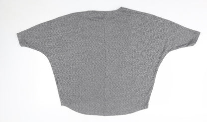Womens UK Size L New Look Grey Pullover Jumper