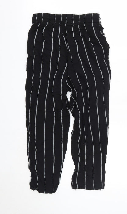 Womens UK Size 4 PRETTYLITTLETHING Regular Fit Dress Pants Black Trousers