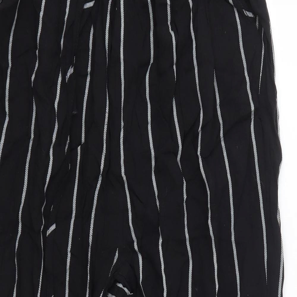 Womens UK Size 4 PRETTYLITTLETHING Regular Fit Dress Pants Black Trousers