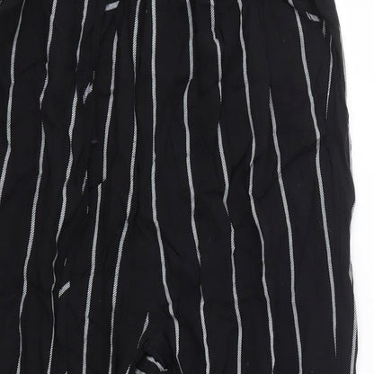 Womens UK Size 4 PRETTYLITTLETHING Regular Fit Dress Pants Black Trousers