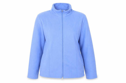 Womens UK Size M Anne de Lancay Blue Full Zip Jumper